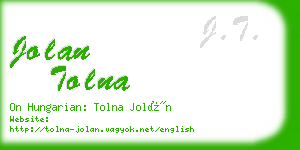 jolan tolna business card